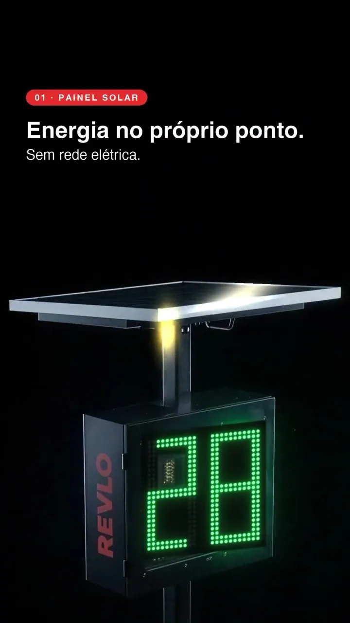 Lombada eletrônica educativa com radar e display de LED