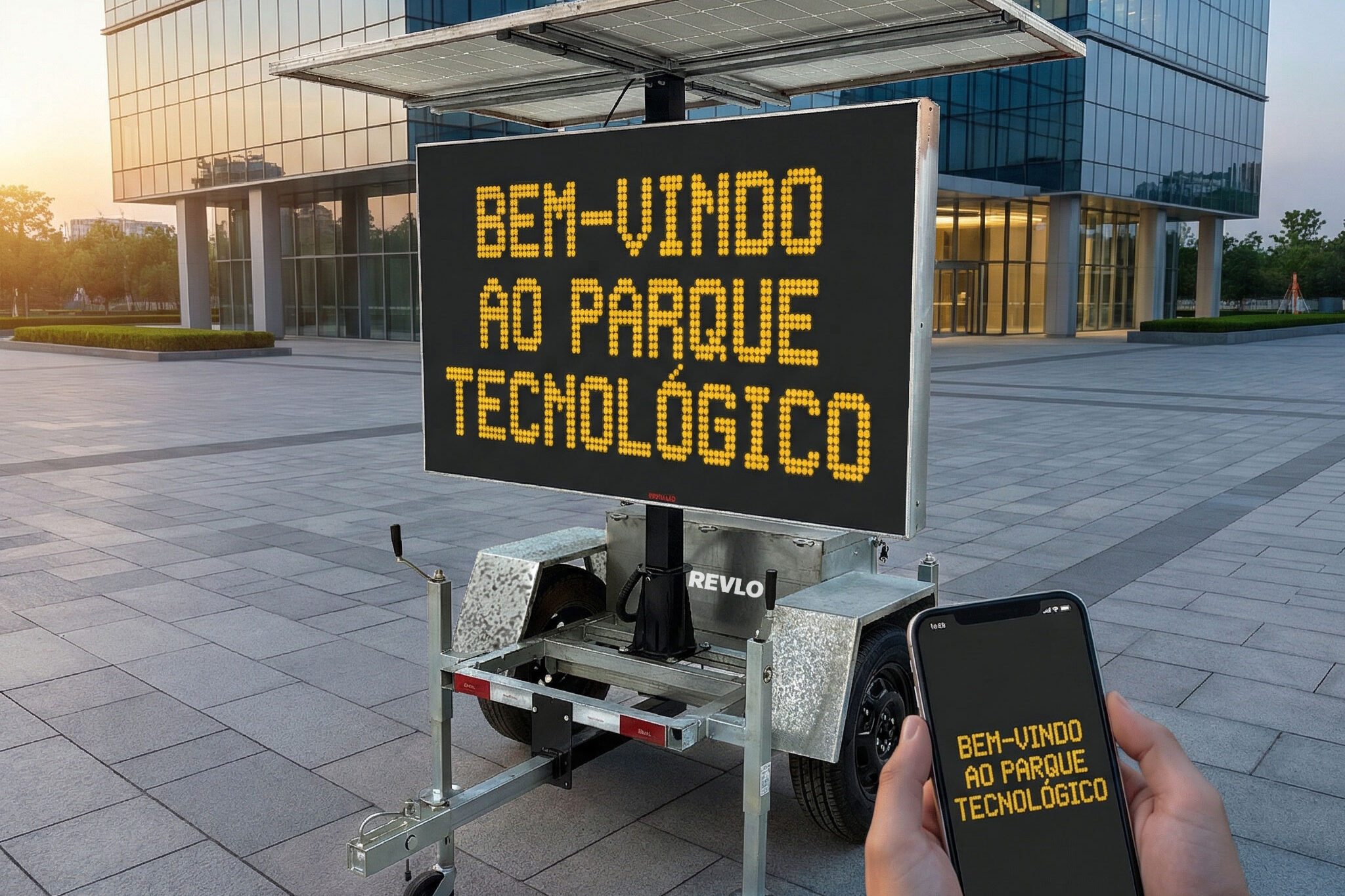 Painel de Mensagem Variável Móvel